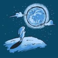 Honoring our tiny full moon with a repeat performance
